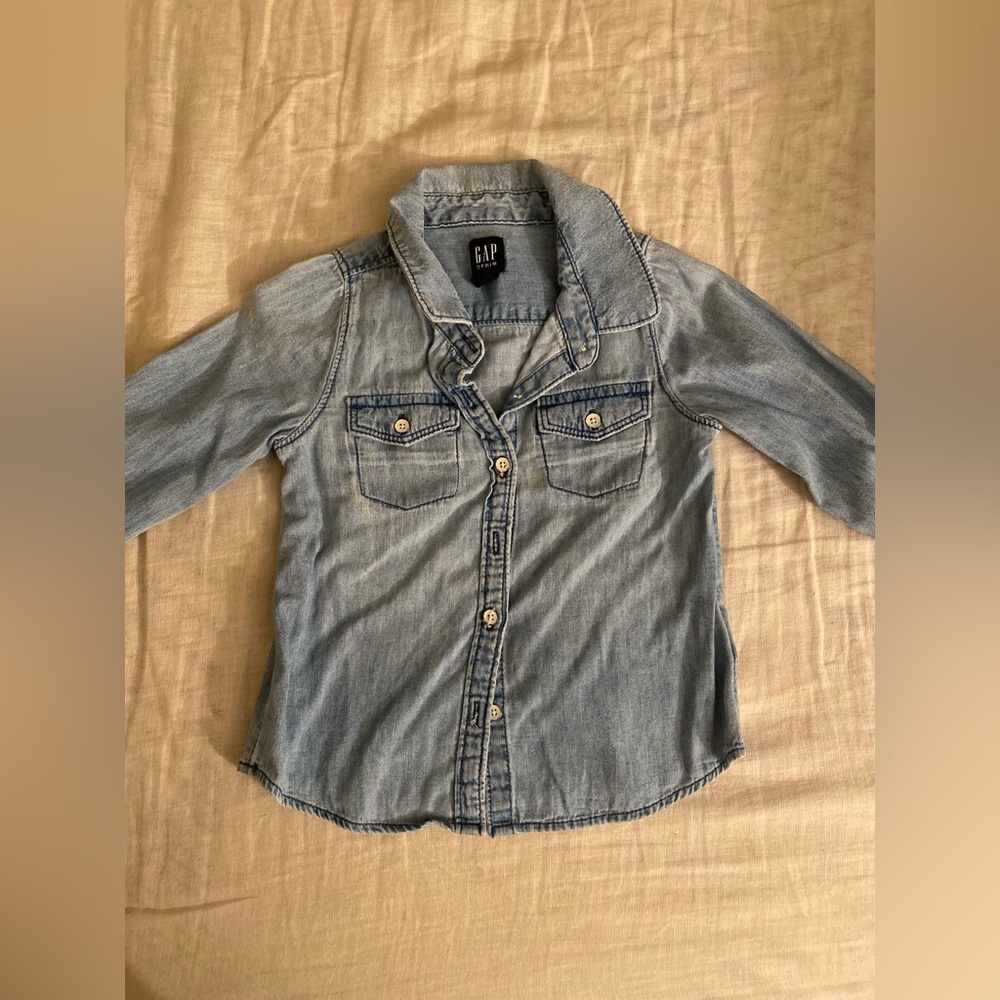 Toddler Girl Denim Top